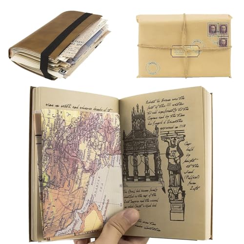 KoovDem The Grail Diary Classic Movie Fan Made Prop Replica,Indiana Holy Grail Diary Props Vintage Leather Journal Classic Movie Prop Grail Diary Indiana Journal