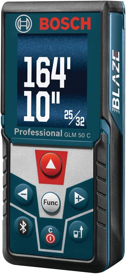 Bosch GLM 50 C Bluetooth Laser Distance Measure (165-Foot)