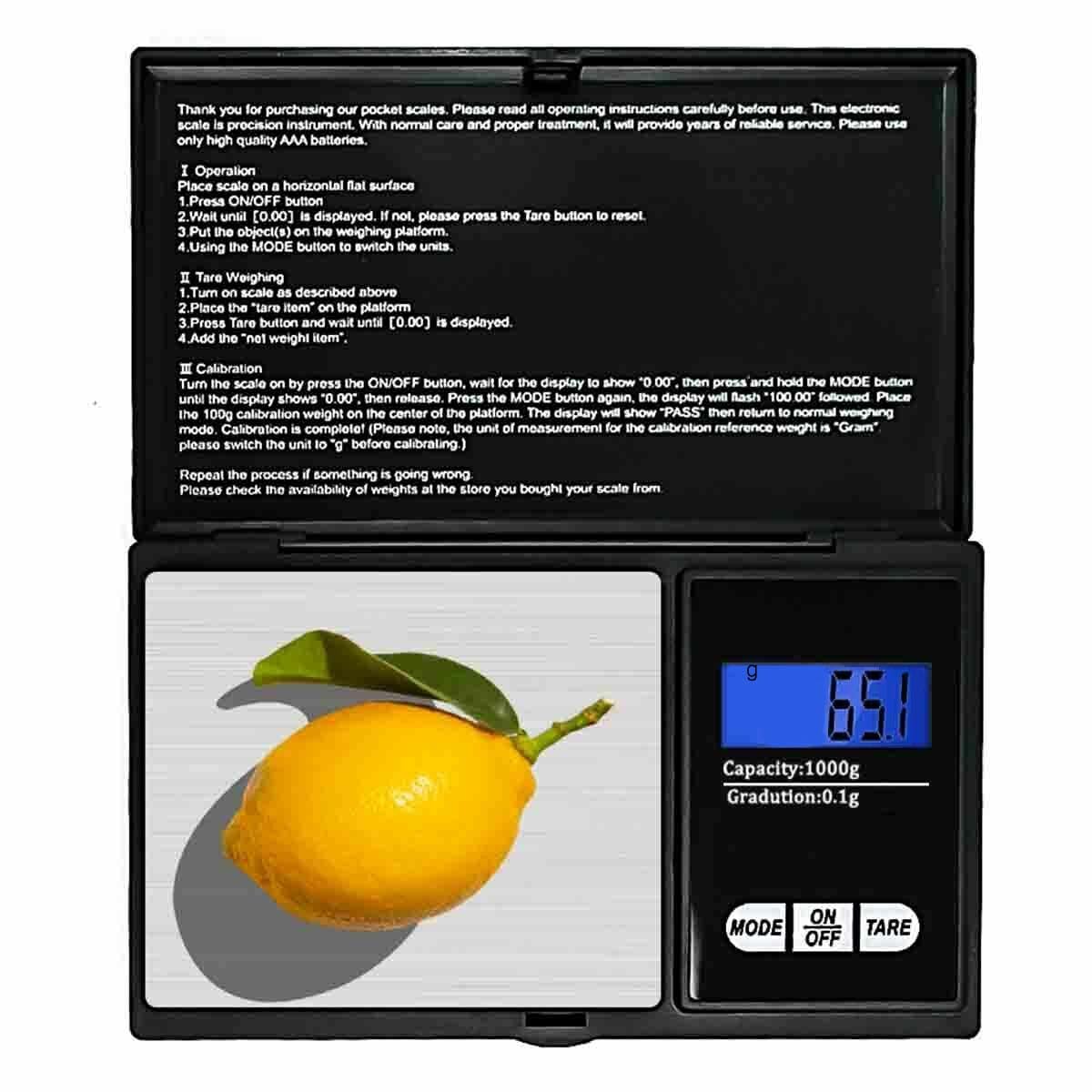 Weigh Gram Precision Digital Pocket Scale (0.1g Accuracy)