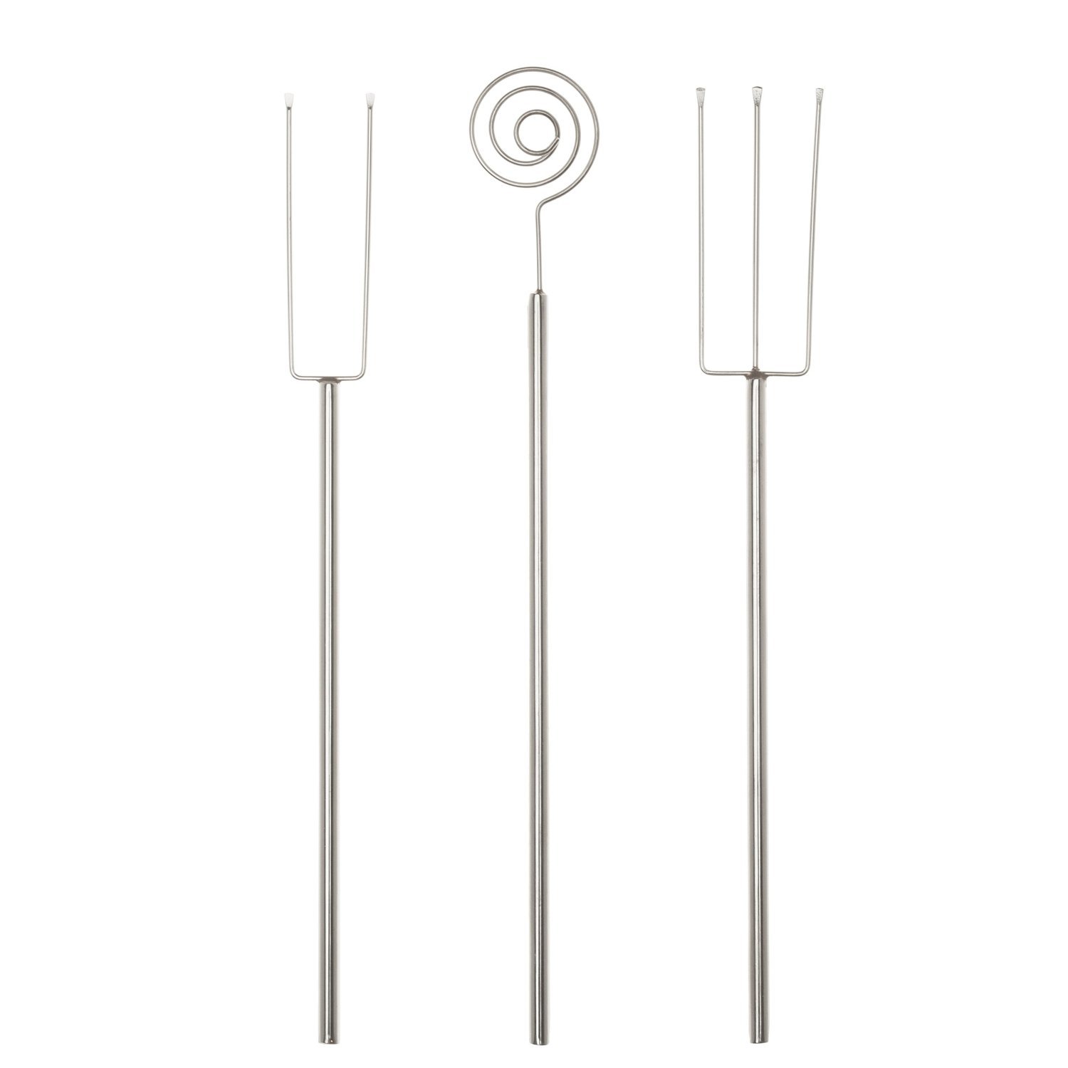 Ateco 1378 Stainless Steel 3-Piece Chocolate Dipping Tool Set