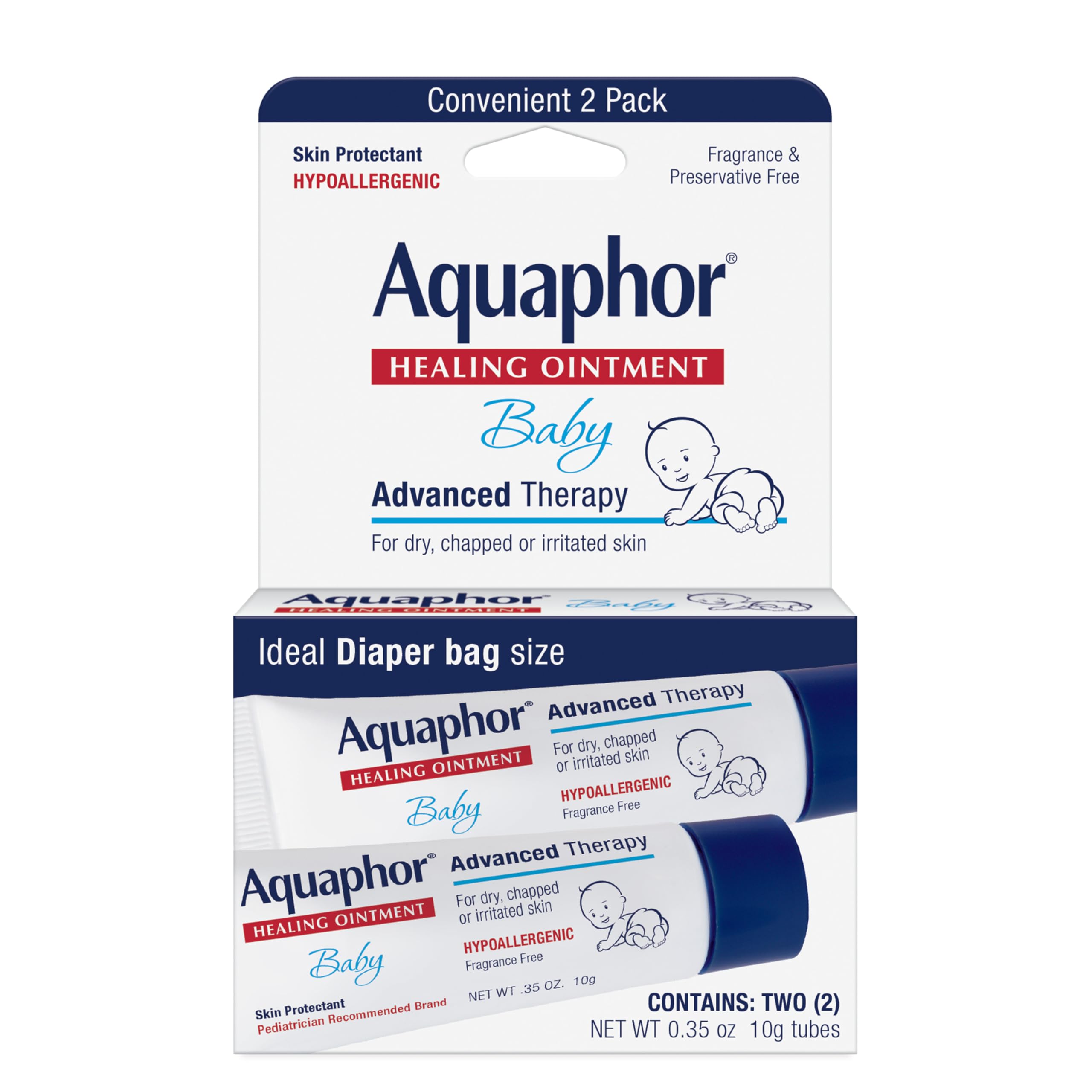 Aquaphor Baby Healing Ointment Advanced Therapy (Pack of 2)
