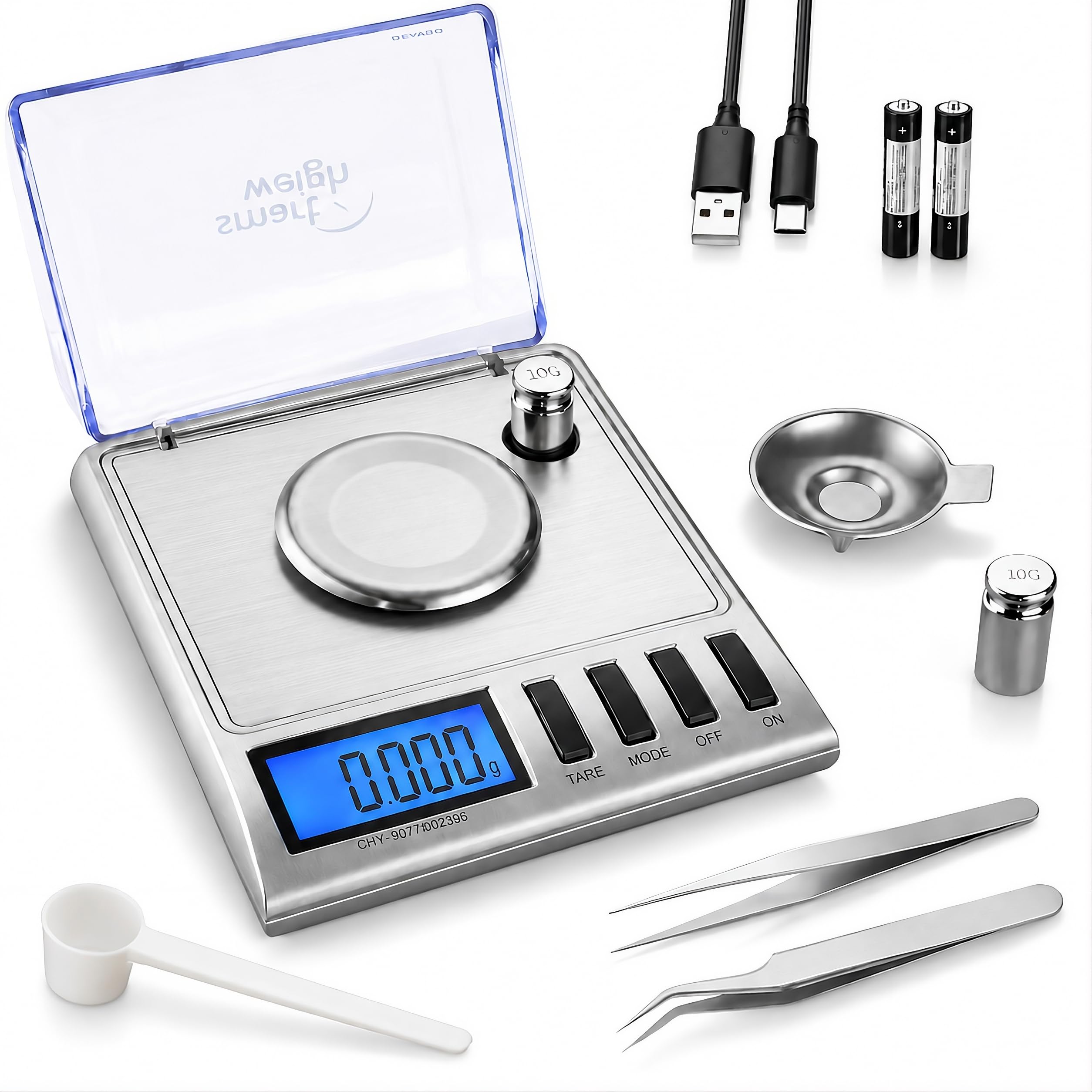 Smart Weigh GEM20 High-Precision Milligram Scale (0.001g)