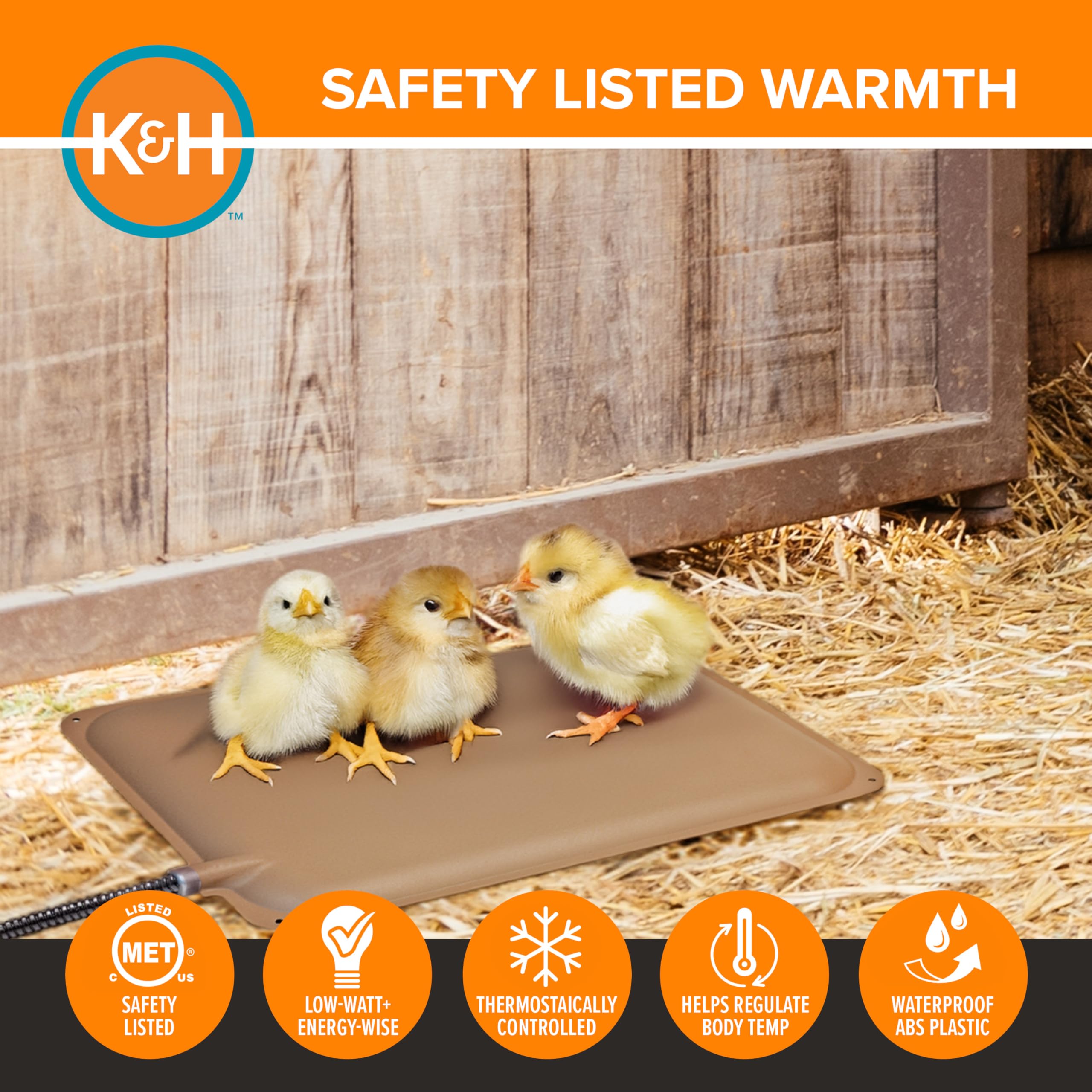 K&H Pet Products Thermo-Peep Heated Pad (9x12 Inches)