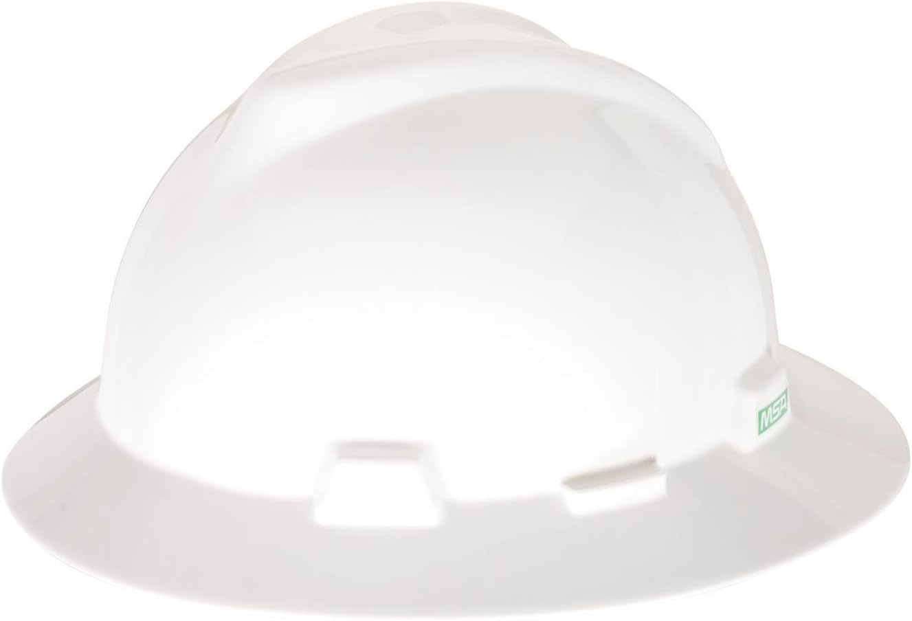 MSA V-GARD FULL BRIM HARD HAT - FOR SECOND STORY DROPS