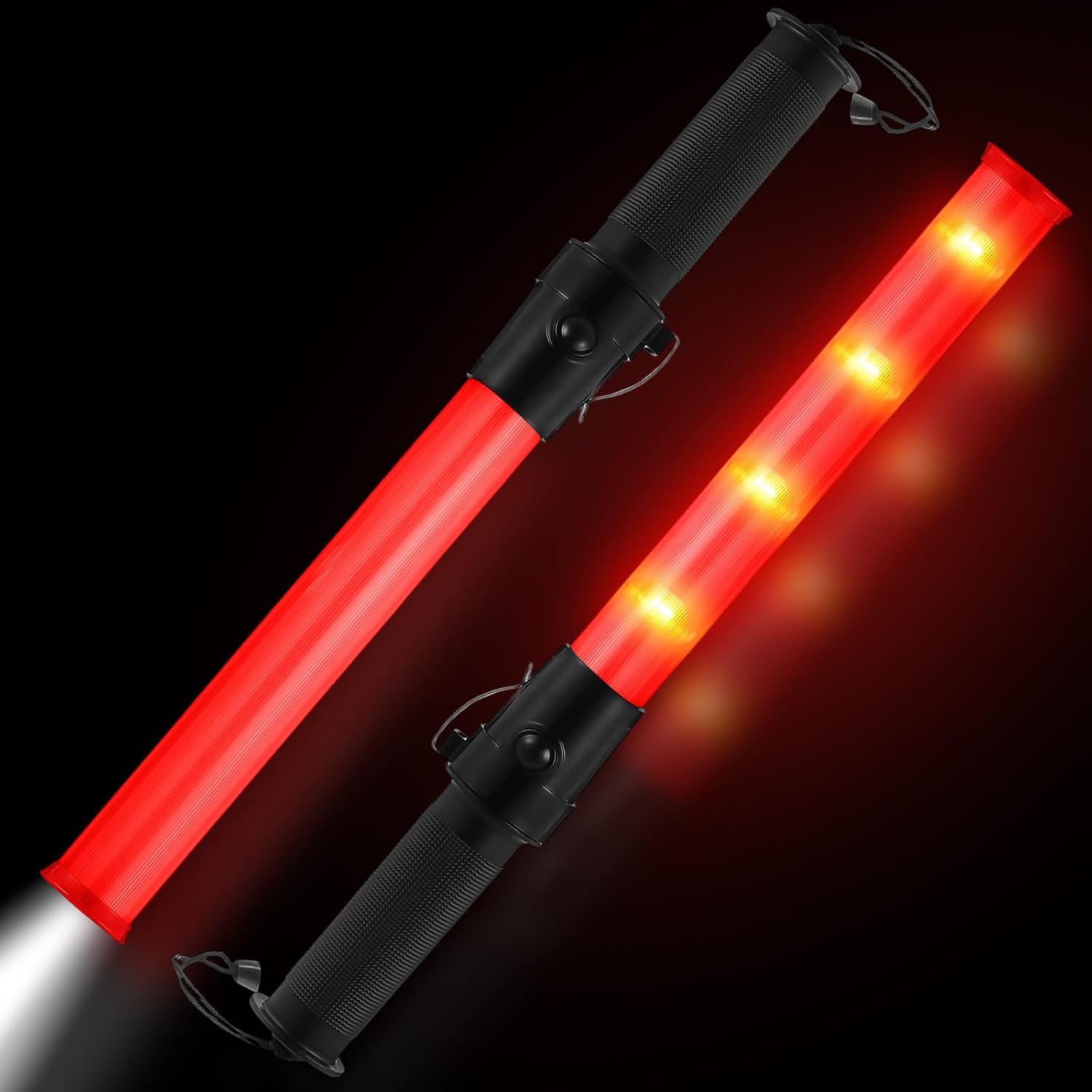 Weewooday LED Traffic Control Wand Baton (2-Pack)
