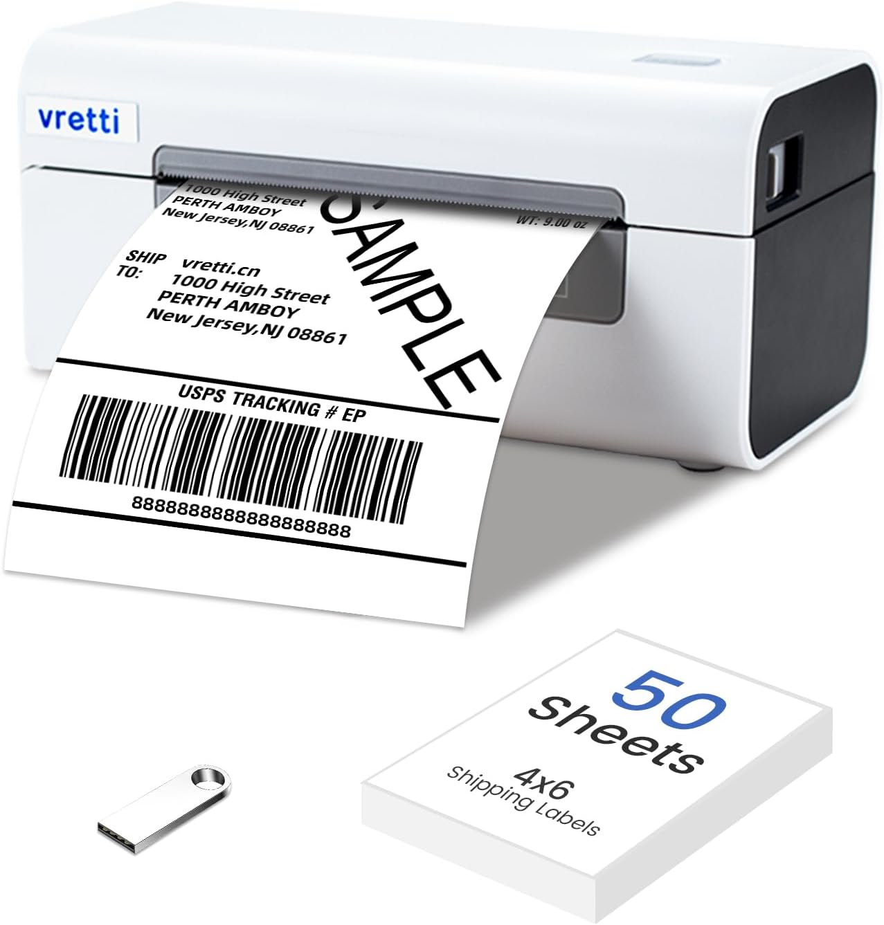 Portable Thermal Label Printer