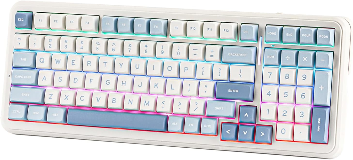Mechanical Gaming Keyboard - Hot Swappable RGB with Gasket Mount