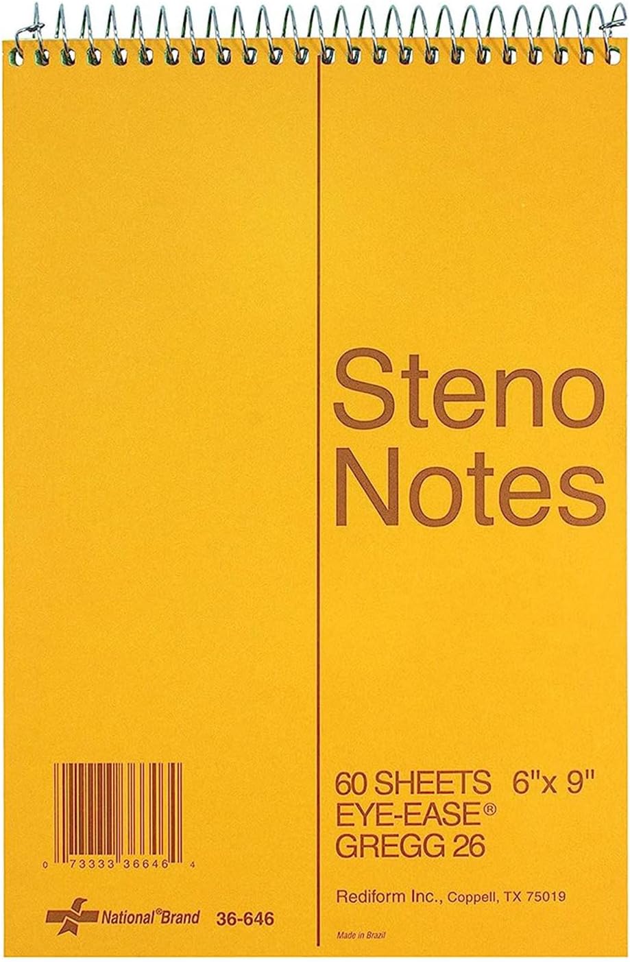 TOPS STENO BOOKS 6X9 - FOR INVENTORY AND ROOM LABELS