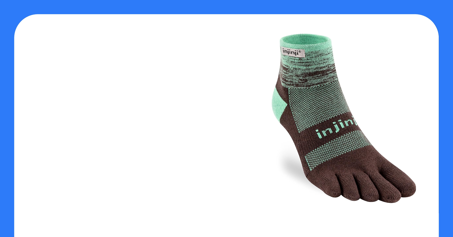 Injinji Trail Midweight Mini-Crew Toe Socks
