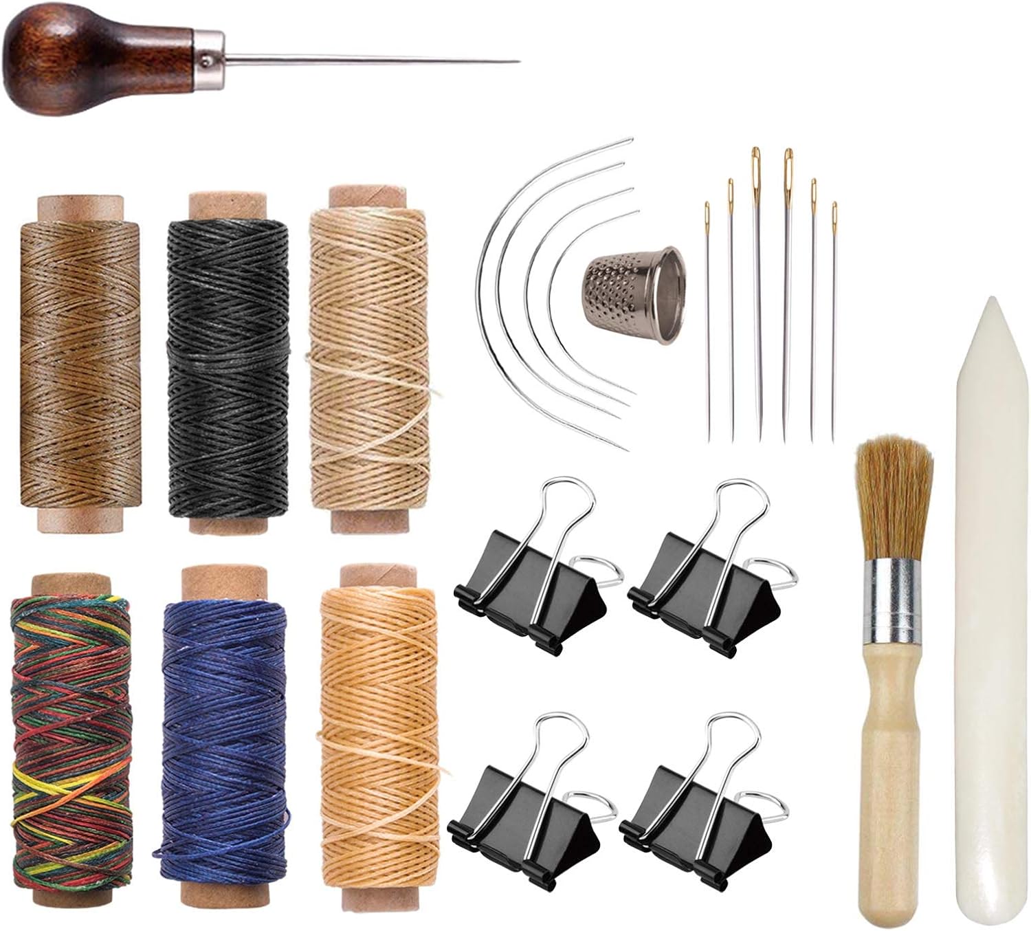 Bookbinding Needles - Large-Eye Curved and Straight Set