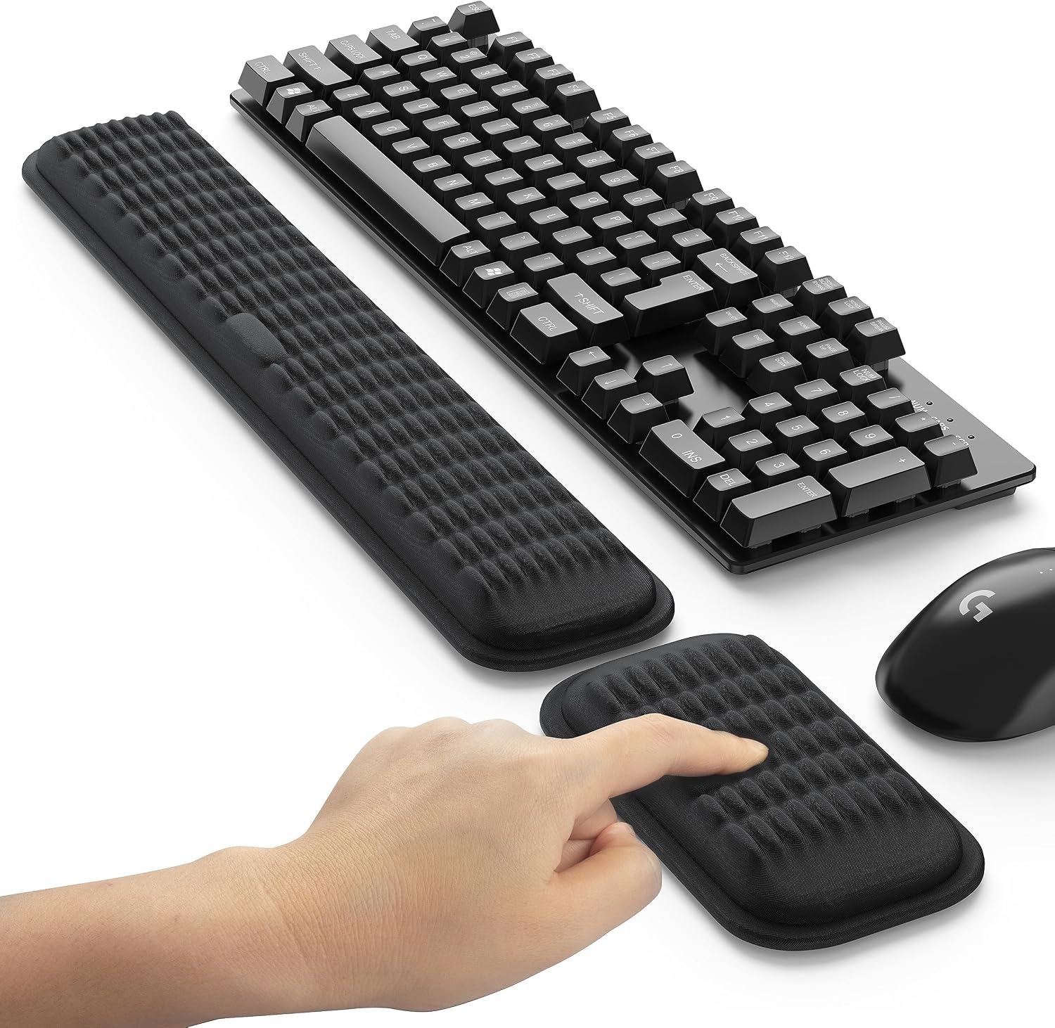 Ergonomic Memory Foam Wrist Rest for Keyboard and Mouse