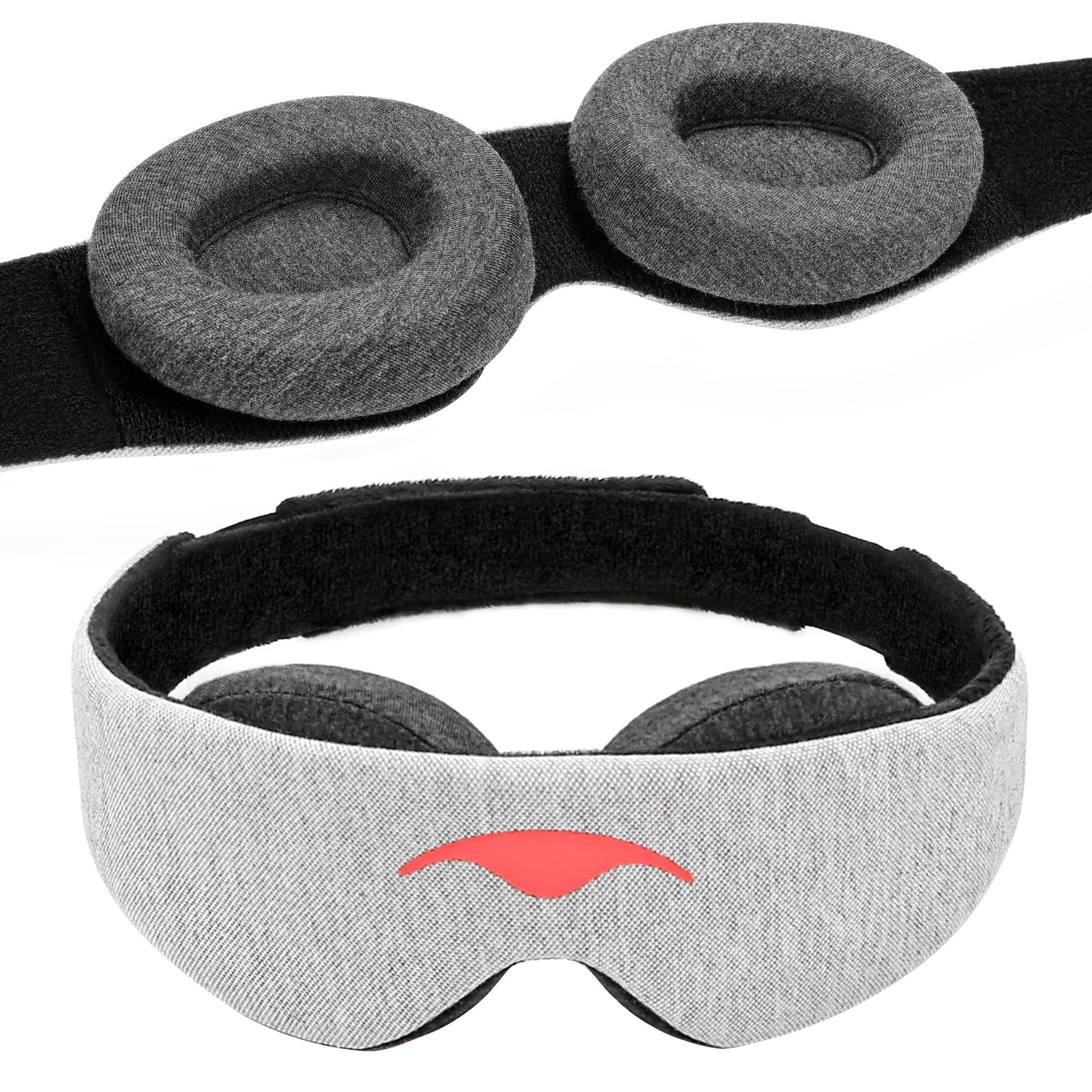 Manta Sleep Mask (100% Light Blackout with Zero Eye Pressure)